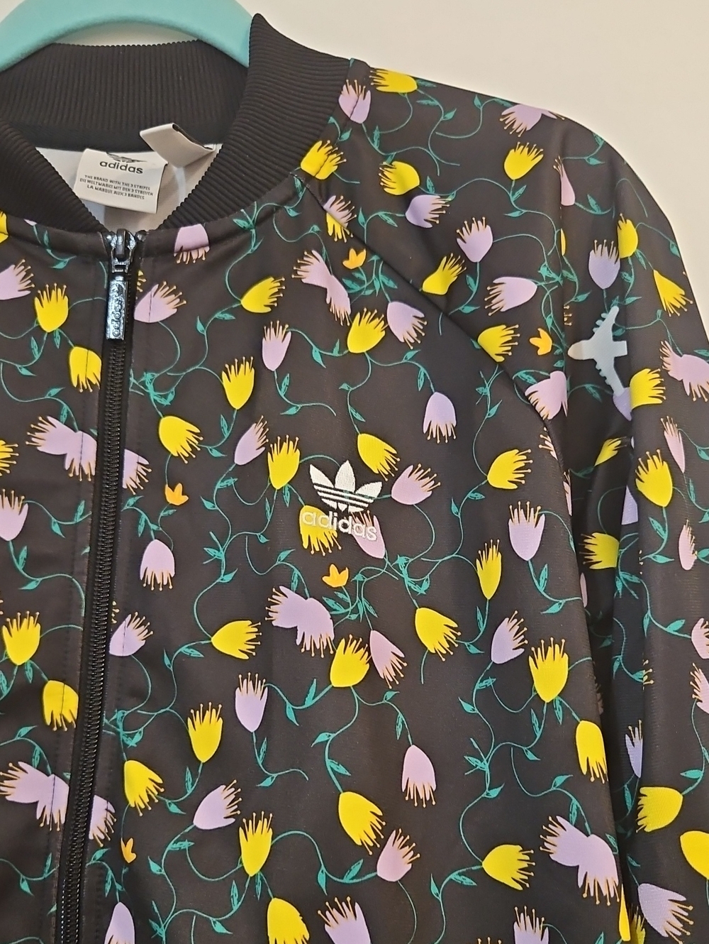 Adidas Floral Zip-Up Jacket - Picture 3 of 13